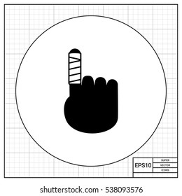 Bandaged Finger Icon
