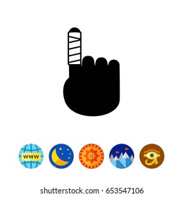 Bandaged Finger Icon