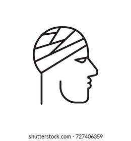bandaged head icon