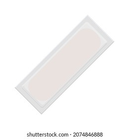 A Bandageis a thin fabric strip on which an adhesive mass is applied. The patch is a dosage form in the form of a plastic mass. Vector illustration isolated on a white background for design and web.