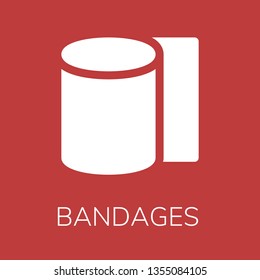  Bandages icon. Editable  Bandages icon for web or mobile.
