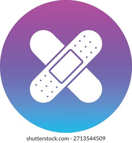 Icono de Vector de vendajes. Se puede utilizar para aplicaciones de impresión, móviles y de Web.