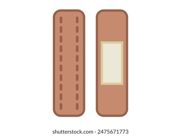 Band-aid to heal wounds on white background