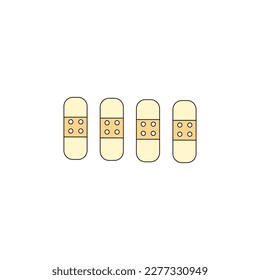 Band-aid icon, editable, vector illustration 