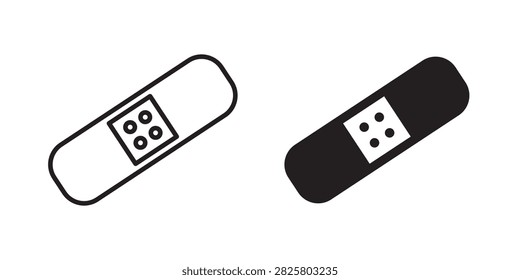 bandaid icon flat sticker