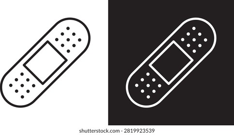 bandaid icon vector line