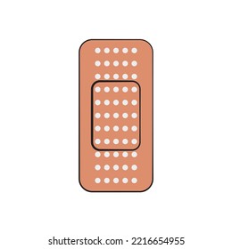 ayuda de banda. ilustración vectorial aislada en fondo blanco.