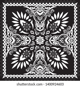 Bandana Design, Geometrical design (Printable Vector pattern)