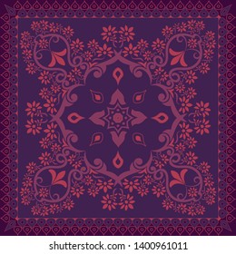 Bandana Design, Geometrical design (Printable Vector pattern)