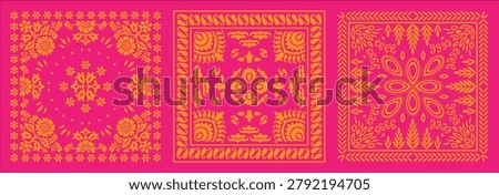 bandana floral art vector design