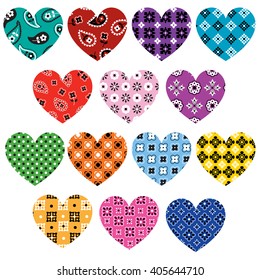 Bandana Hearts Clipart