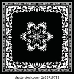 Diseño de Vector de diseño de adorno de hoja de bandana
