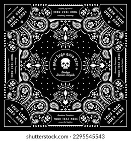 Bandana Paisley Ornament Design template