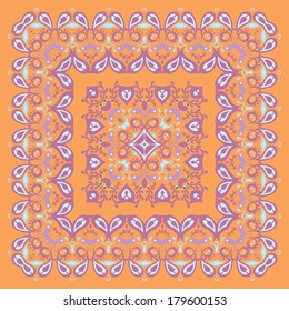 Bandana Pattern. Colorful Vector Illustration.