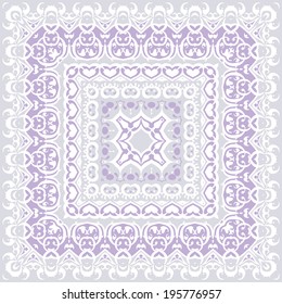Bandana Pattern. Ethnic Hand drawn Vector Illustration.