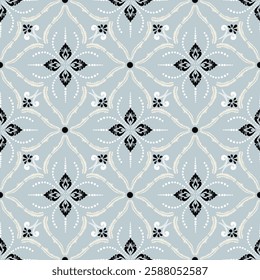 Bandana pattern, luxury Damask wallpaper style baroque Seamless vector background. Floral ornament intricate vintage graphic pattern for fabric, wallpaper carpet rug packaging. Ornate damask flower or