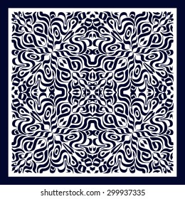 Bandana Print, calligraphic abstrakt pattern.