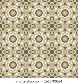 Bandana print, kerchief design, napkin. Abstract seamless pattern. 