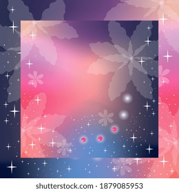 Impresión de Bandana con universo. Fondo vectorial de un espacio infinito con estrellas, galaxias, nebulosas. Diseño web, accesorio de moda.