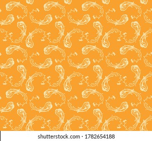 Impresión de Bandana. Patrón vectorial sin fisuras con adorno paisley. Escarcha o pañuelo en el cuello de seda. Fondo floral vintage. Textil asiático. Textura tribal. Estilo bohemio. Motif indio. 
