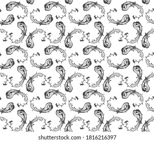 Bandana Print. Vector seamless pattern with paisley ornament. Silk neck scarf or kerchief. Floral vintage background. Asian textile. Tribal texture. Bohemian style. Indian motif. 