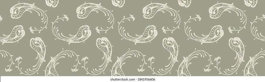 Impresión de Bandana. Patrón vectorial sin fisuras con adorno paisley. Escarcha o pañuelo en el cuello de seda. Fondo floral vintage. Textil asiático. Textura tribal. Estilo bohemio. Motif indio. 