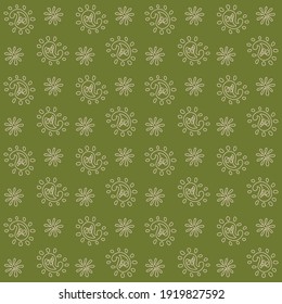 Bandana Print. Vektor nahtloses Muster mit Pisley-Ornament. Seidenhalsschal oder Taschentuch. Blauer Vintage-Hintergrund. asiatischer Textil. Stammesstruktur. Böhmischer Stil. Indisches Motiv.
