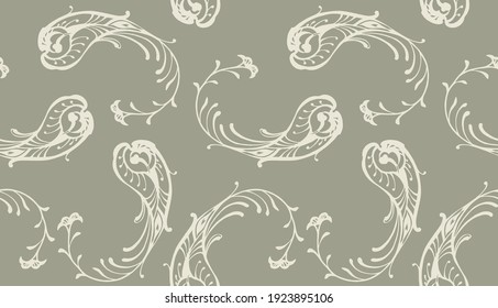 Impresión de Bandana. Patrón vectorial sin fisuras con adorno paisley. Escarcha o pañuelo en el cuello de seda. Fondo floral vintage. Textil asiático. Textura tribal. Estilo bohemio. Motif indio.