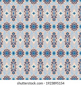 Impresión de Bandana. Patrón vectorial sin fisuras con adorno paisley. Escarcha o pañuelo en el cuello de seda. Fondo floral vintage. Textil asiático. Textura tribal. Estilo bohemio. Motif indio.