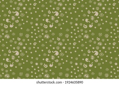 Impresión de Bandana. Patrón vectorial sin fisuras con adorno paisley. Escarcha o pañuelo en el cuello de seda. Fondo floral vintage. Textil asiático. Textura tribal. Estilo bohemio. Motif indio.