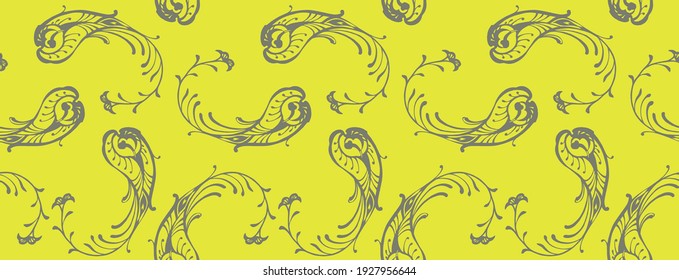 Bandana Print. Vektor nahtloses Muster mit Pisley-Ornament. Seidenhalsschal oder Taschentuch. Blauer Vintage-Hintergrund. asiatischer Textil. Stammesstruktur. Böhmischer Stil. Indisches Motiv.