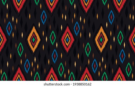 Bandana Print. Vector seamless pattern with paisley ornament. Silk neck scarf or kerchief. Floral vintage background. Asian textile. Tribal texture. Bohemian style. Indian motif.