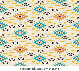 Bandana Print. Vector seamless pattern with paisley ornament. Silk neck scarf or kerchief. Floral vintage background. Asian textile. Tribal texture. Bohemian style. Indian motif.