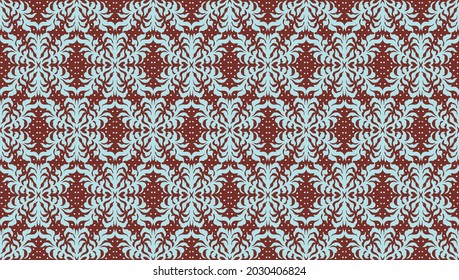 Bandana Print. Vector seamless pattern with paisley ornament. Silk neck scarf or kerchief. Floral vintage background. Asian textile. Tribal texture. Bohemian style. Indian motif.