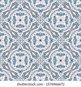 Bandana print. Women's shawl with floral pattern. Mediterranean wallpaper.
