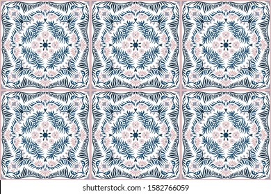 Bandana print. Women's shawl with floral pattern. Mediterranean wallpaper.