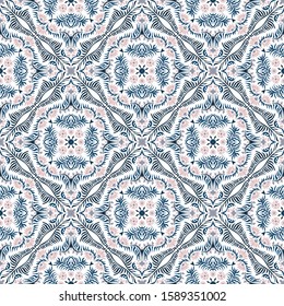 Bandana print. Women's shawl with floral pattern. Mediterranean wallpaper.