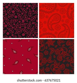 Bandana seamless background, vector illustration