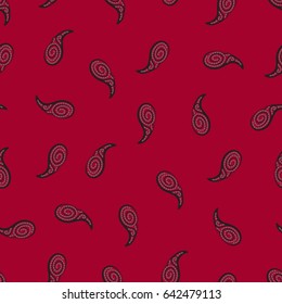 Bandana seamless background, vector illustration