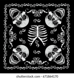 bandana  with skull