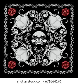 bandana with skull