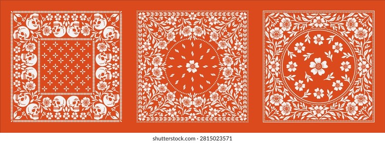 bandana skull rose drawing
