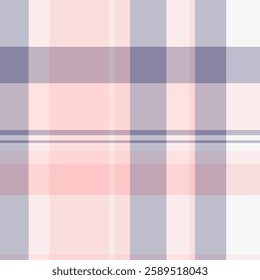 Bandana vector check pattern, classical plaid textile seamless. Harmony fabric background tartan texture in white and light colors palette.