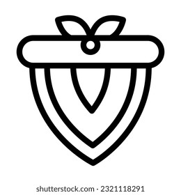 Bandana Vector Thick Line Icon For Personal And Commercial Use.
