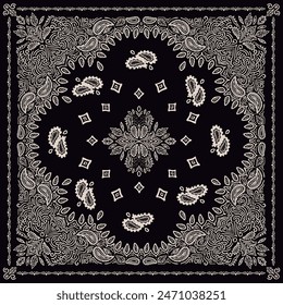 BANDANNA DECORATIVE PRINT ORNAMENT VECTOR