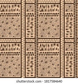 bandanna geometric pattern on brown background