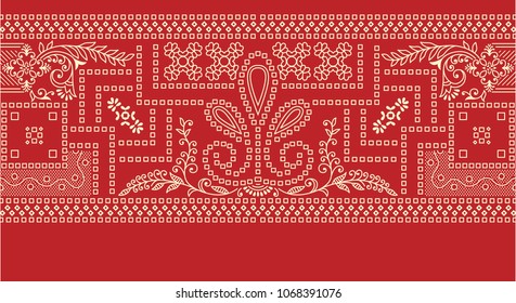 bandanna horizontal pattern