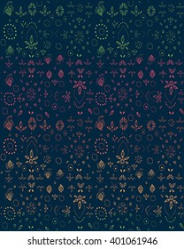 bandanna paisley seamless pattern rainbow colors