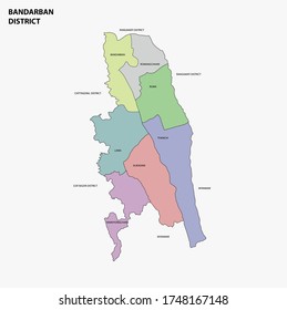 Bandarban District Map Of Bangladesh