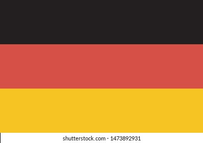 Bandeira da Alemanha (Germany flag in portuguese) illustration vector